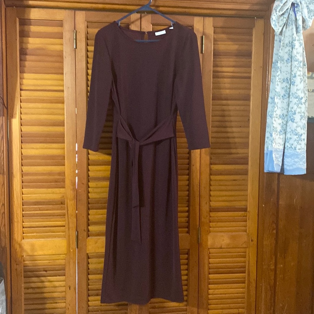 New York & Company Maroon Dress